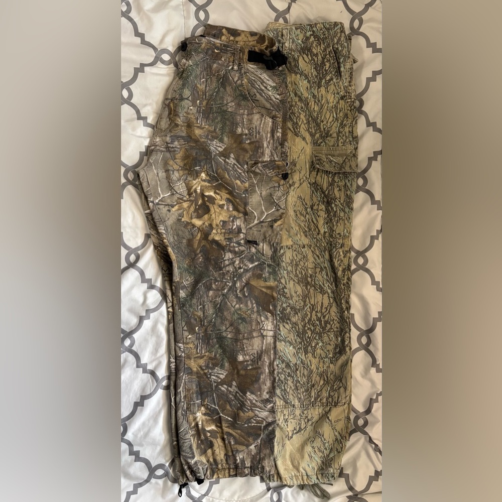 Realtree Men's Camo Cargo Pants - Brown Green Tan